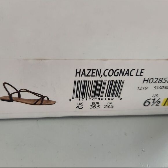 NWB Vince Hazen Square Toe Sandal COGNAC 6.5 - Picture 4 of 4